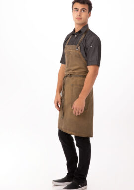 Dorset Bib Apron (ABAQ054) - Golden Brown