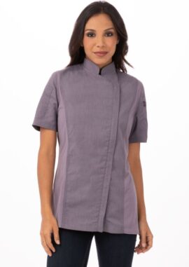Women's Springfield Chef Jacket (BCWSZ006) - Purple