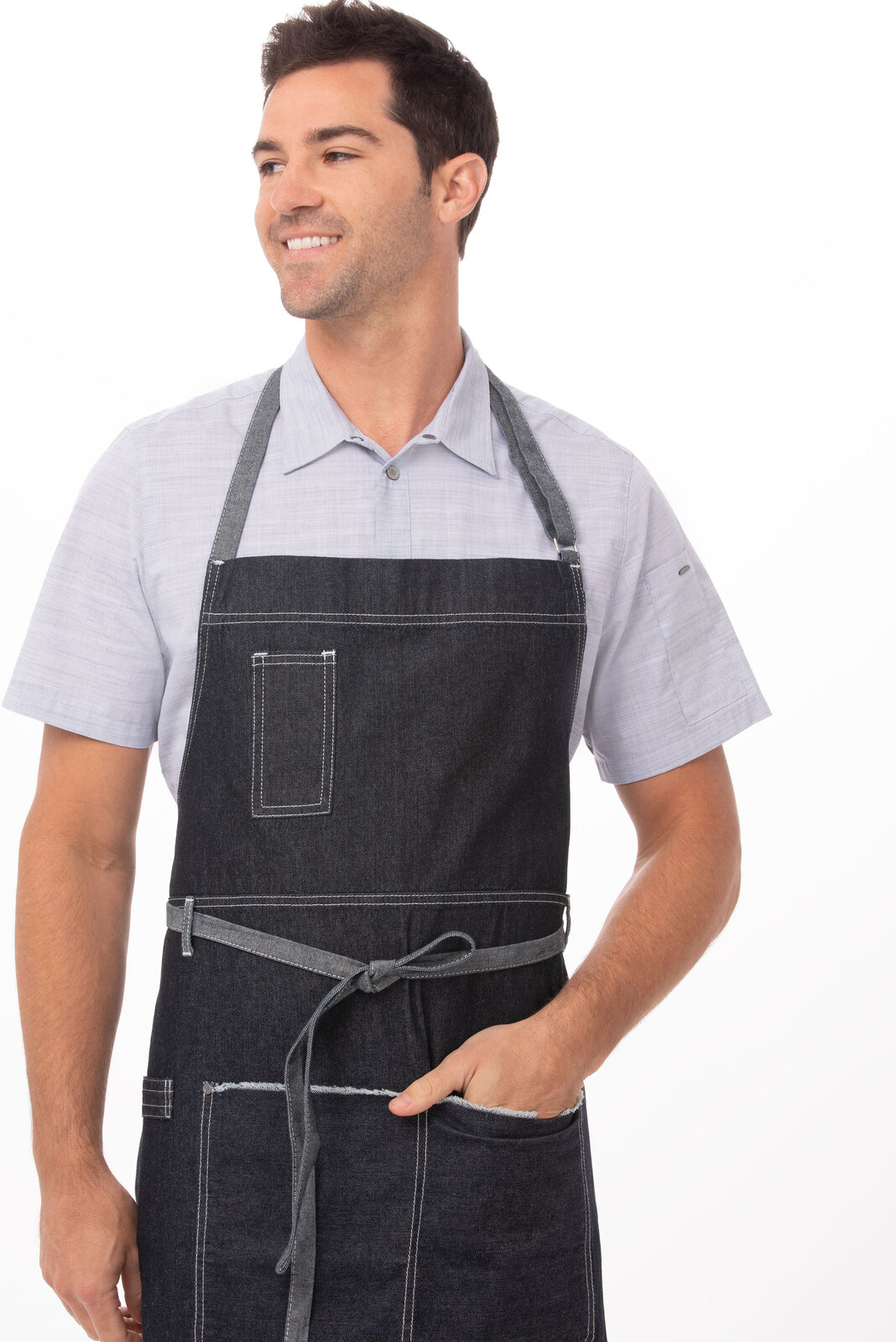Dickies Apron Unisex Commercial Restuarant Bistro Apron or Bib Aprons W/ Pockets 