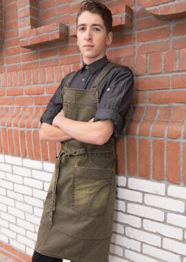 Warren Cross-Back Bib Apron (ABX04)