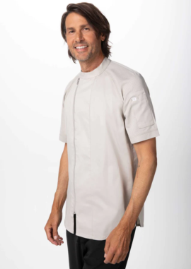 Varkala Male Chef Coat (CBZ03) - Natural