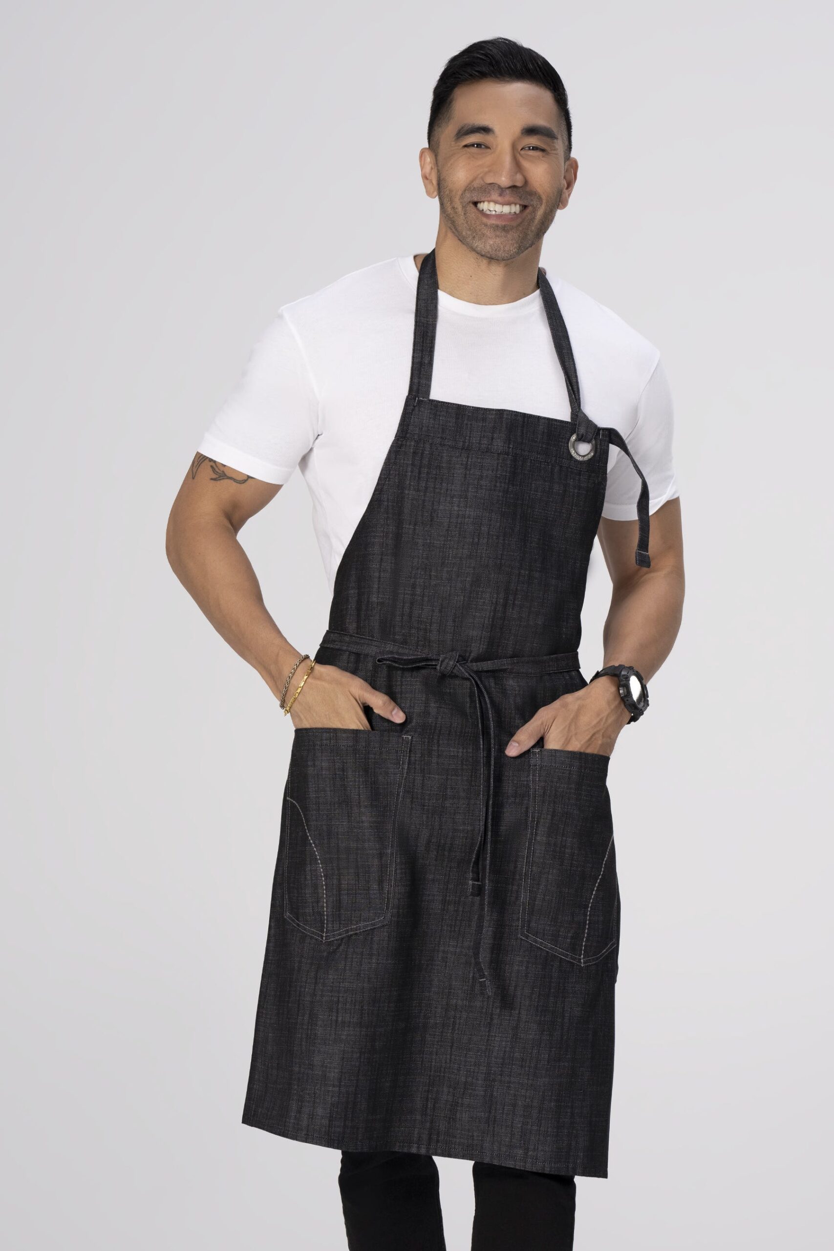 Corvallis Bib Apron (ABXX052) - Black