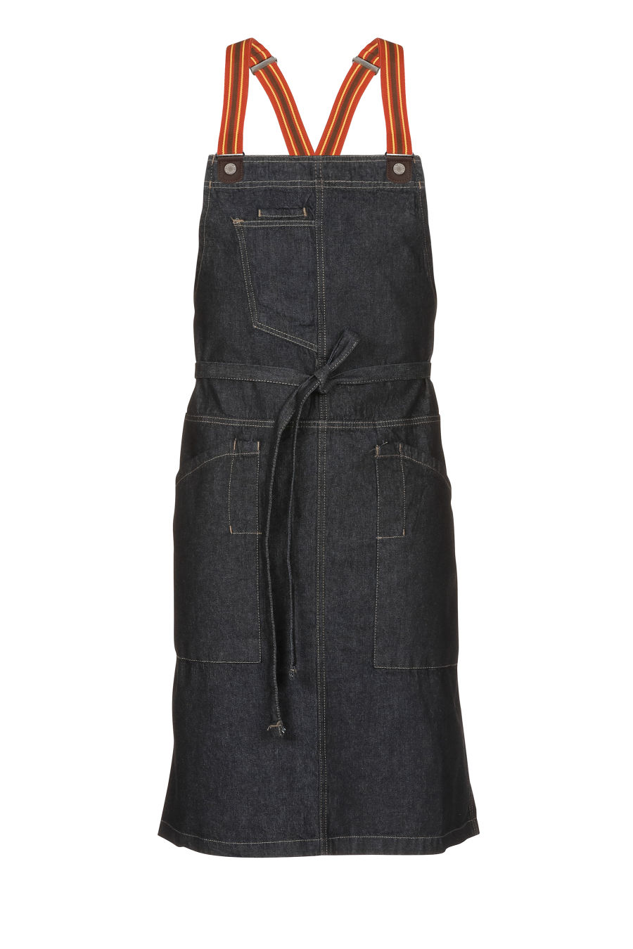 Berkeley Bib Snap Apron (ABS01S) - Indigo Blue