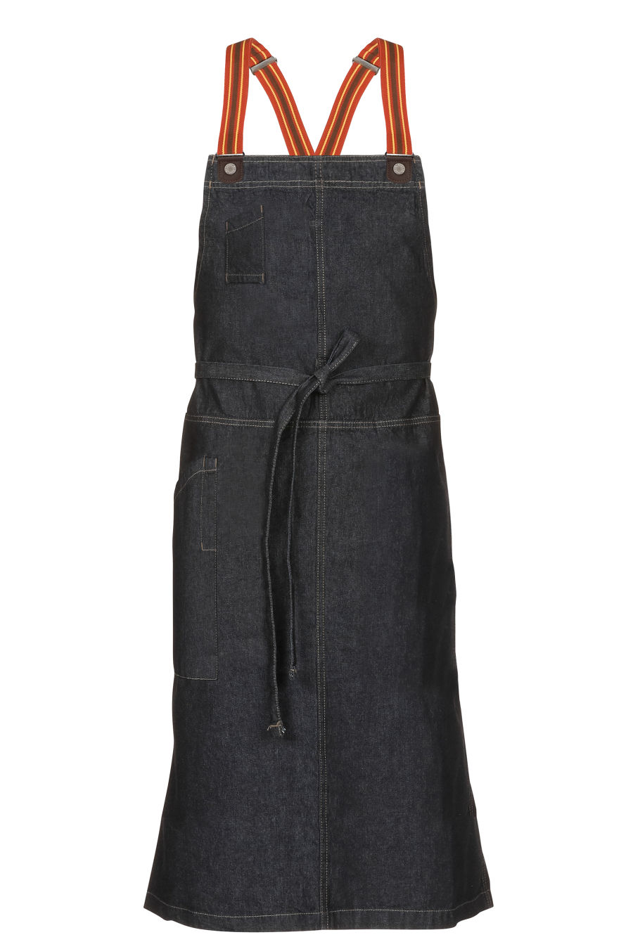 Berkeley Chef's Bib Snap Apron (ACS01S) - Indigo Blue