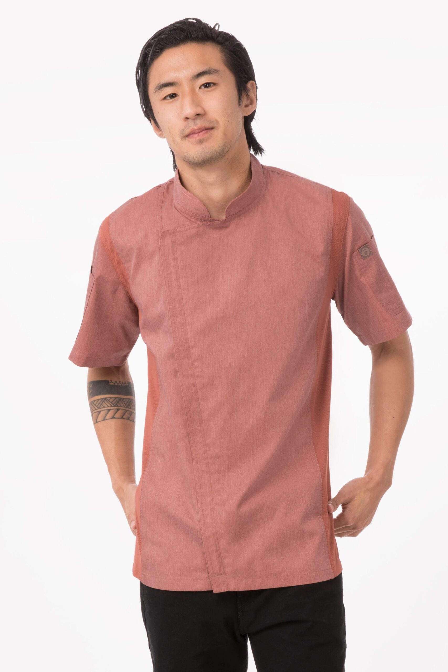 Men's Springfield Chef Coat (BCSZ009) - Brick