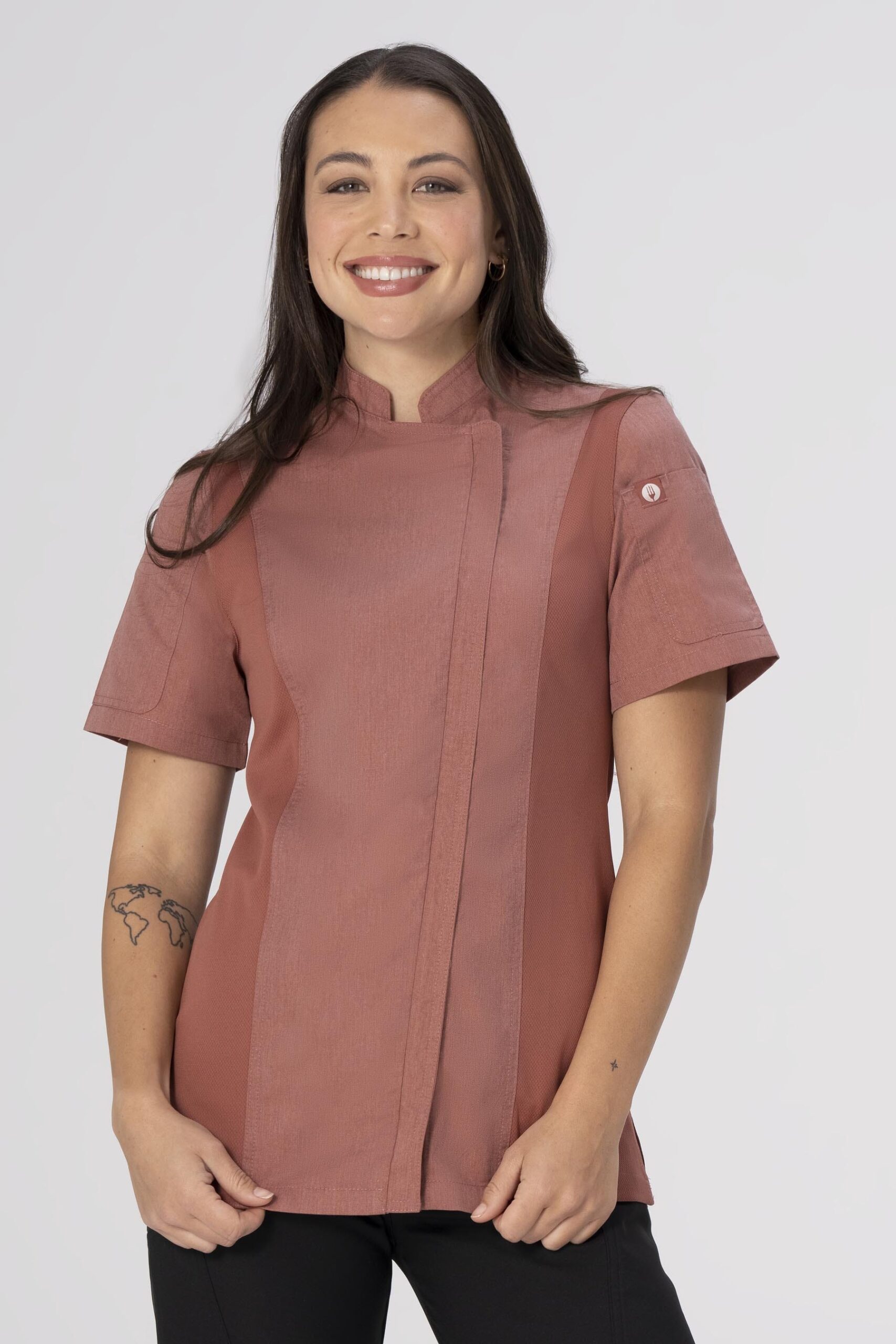 Women's Springfield Chef Jacket (BCWSZ006) - Brick