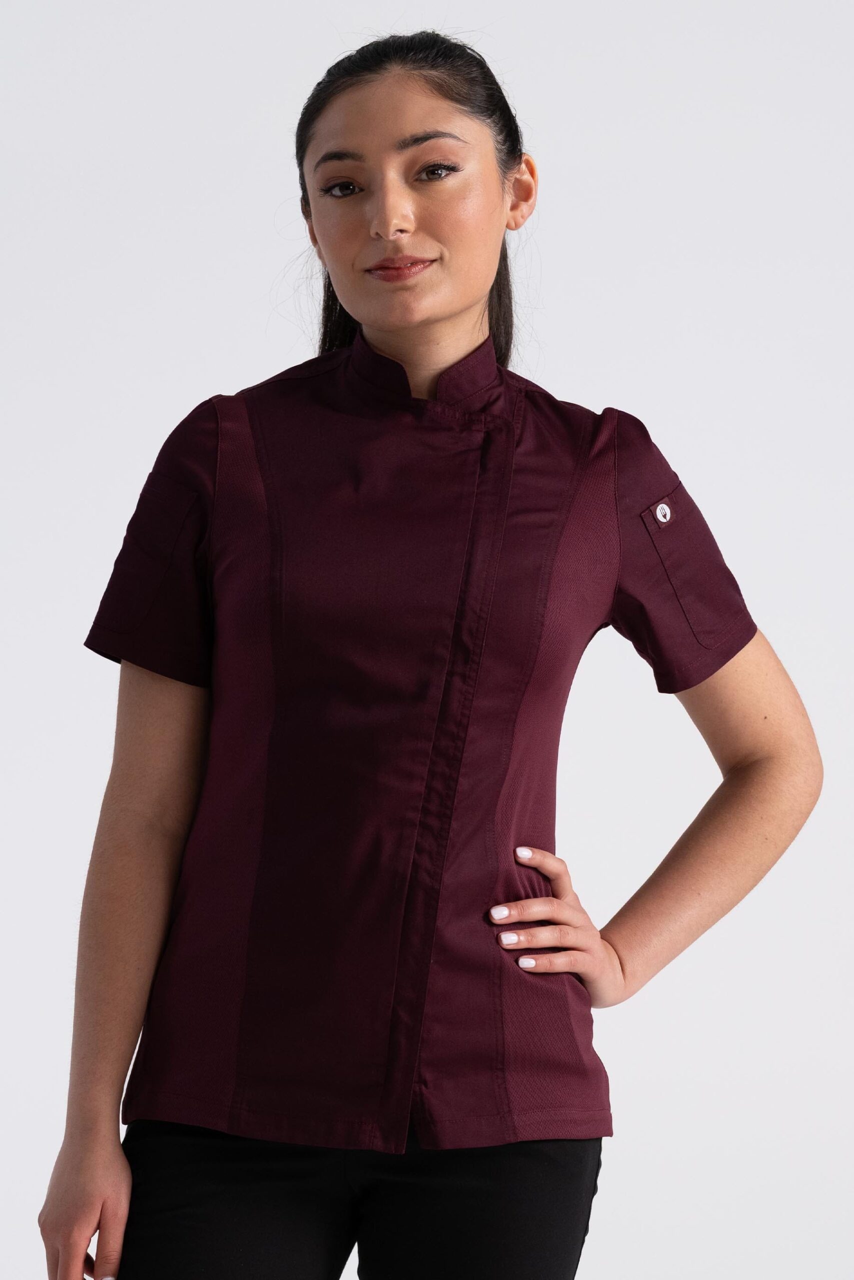 Women's Springfield Chef Jacket (BCWSZ006) - Merlot
