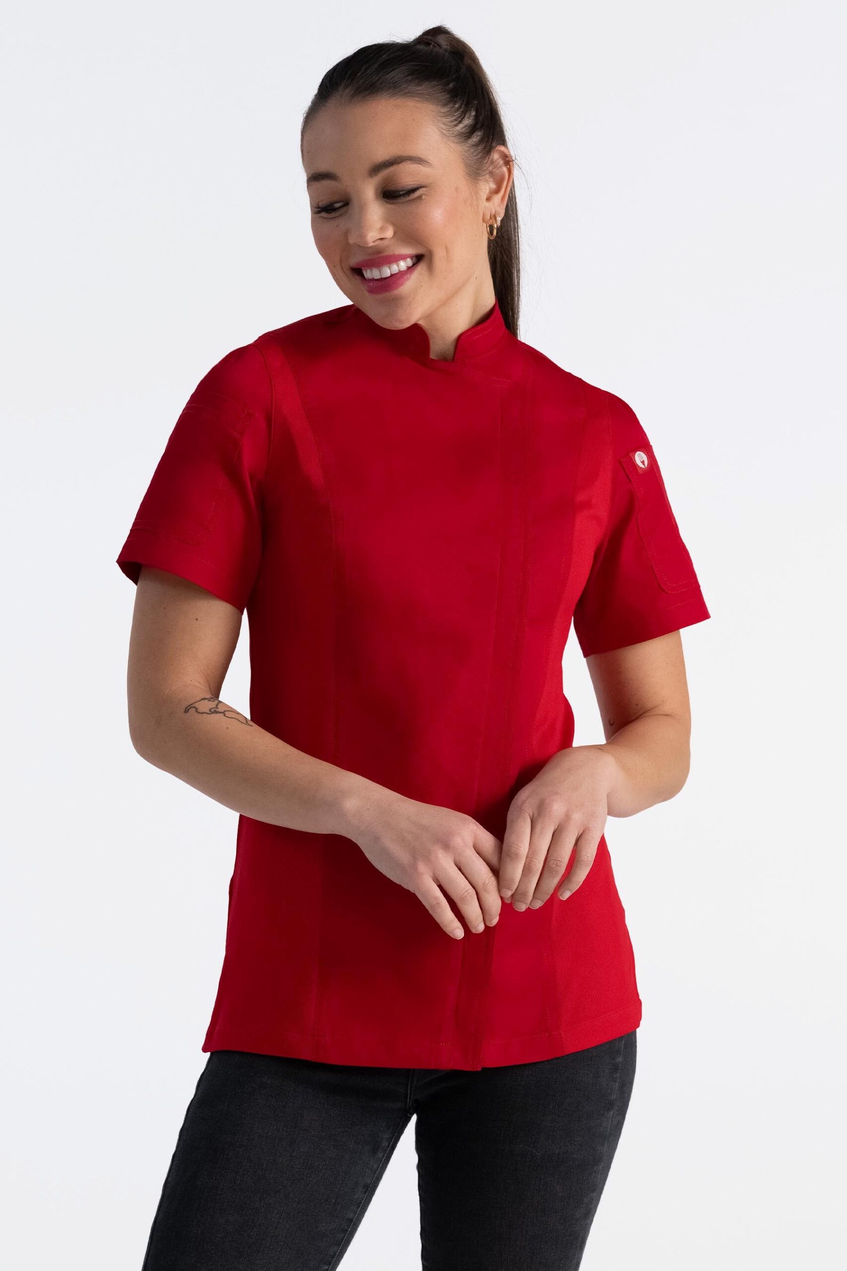 Women's Springfield Chef Jacket (BCWSZ006) - Red