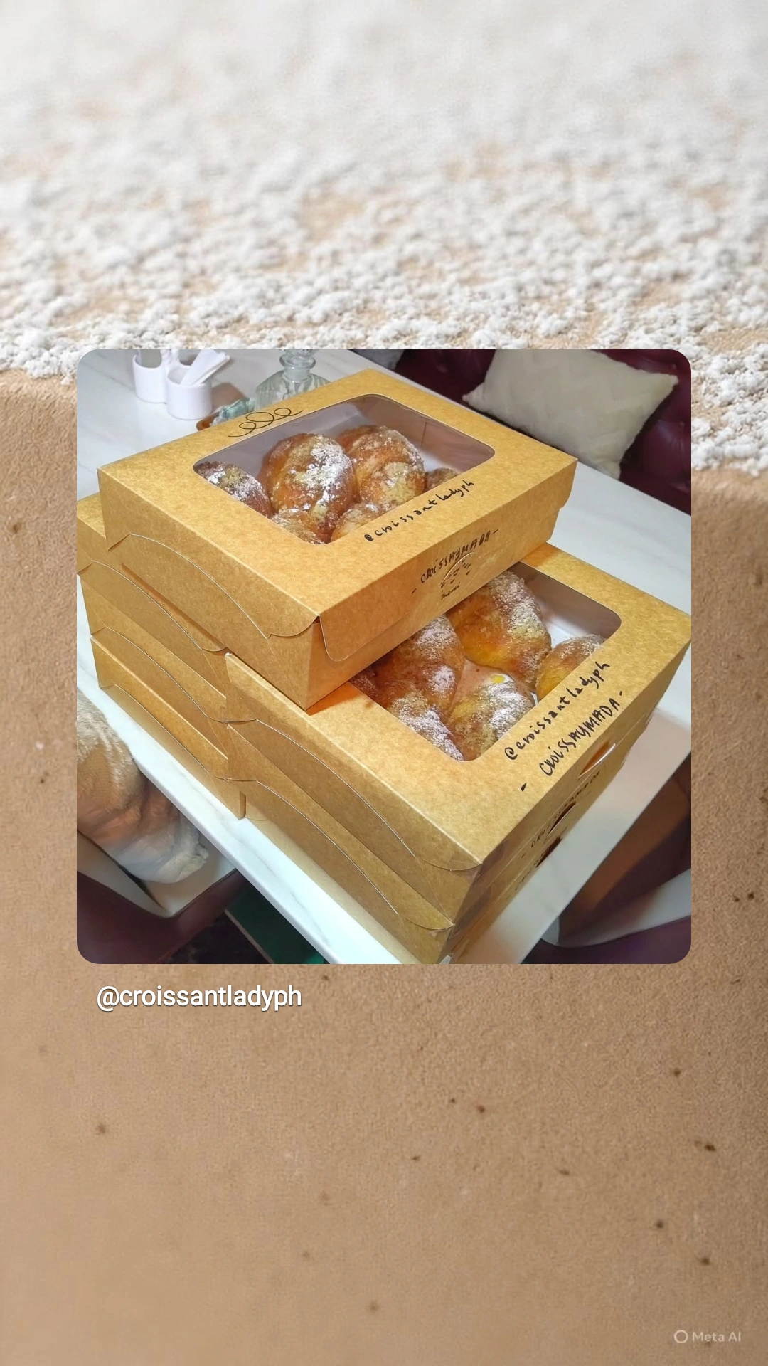 Croissant Take Out Box